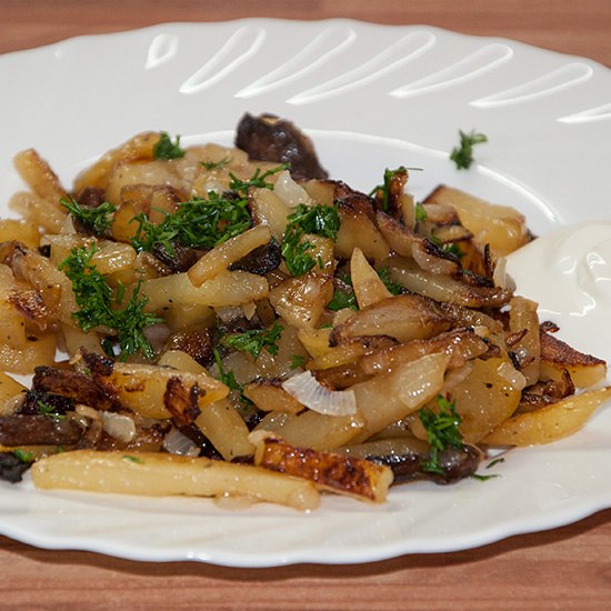 картошка с грибами