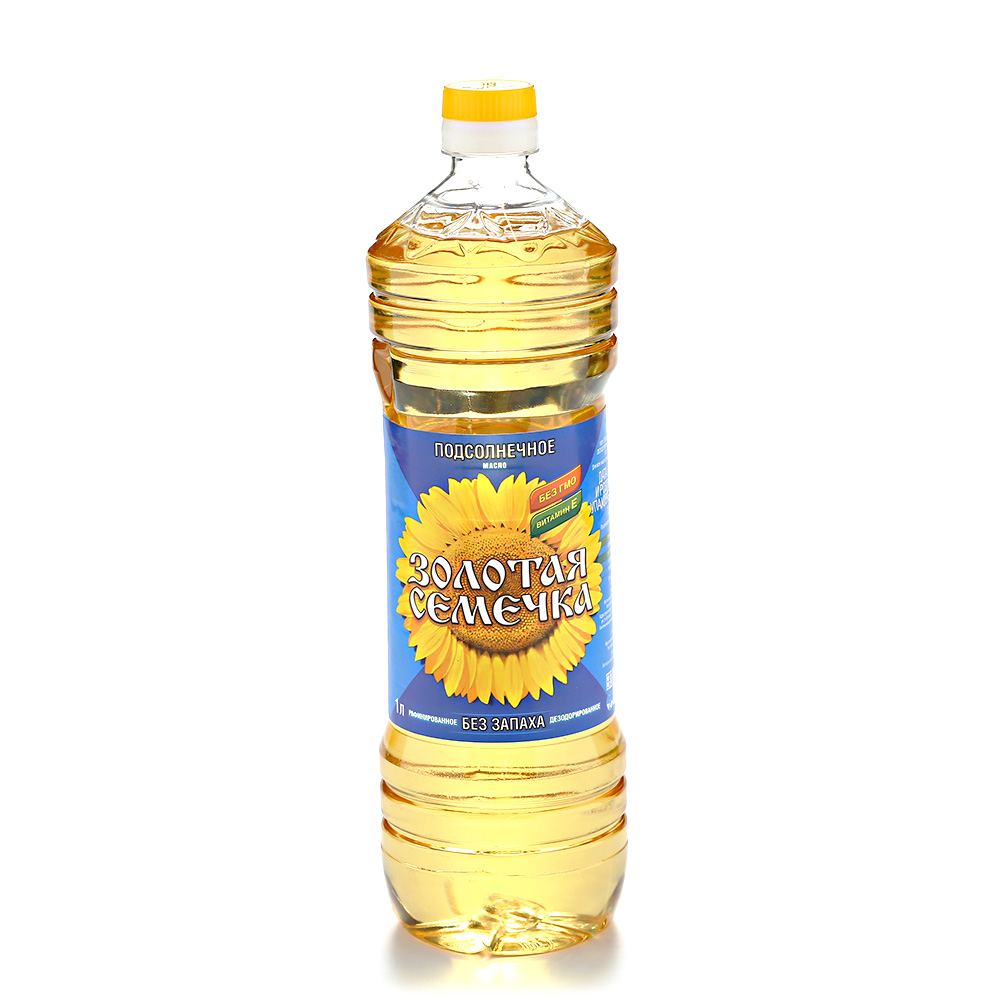 Масло Золотая семечка рафинированное 1л