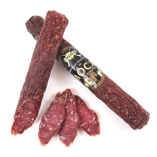 Колбаса из лося с коньяком сыровял