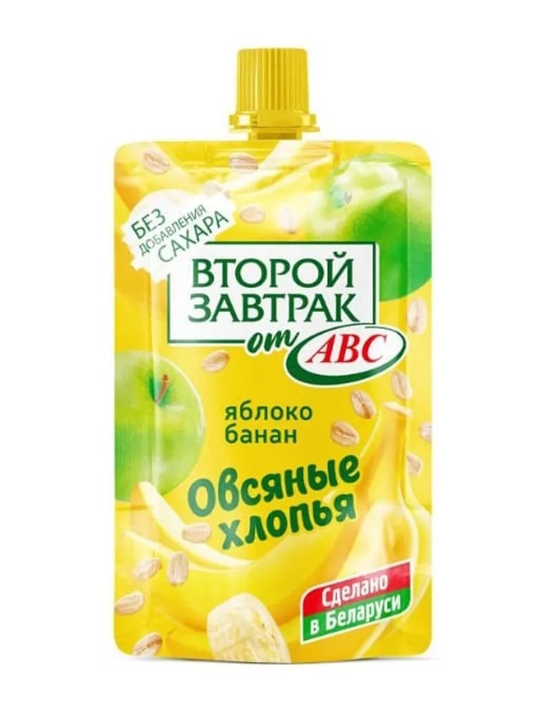 Десерт_фруктовый_Второй_завтрак_от_АВС_Яблоко_и_банан_с_овсяными_хлопьями_200г._АВС